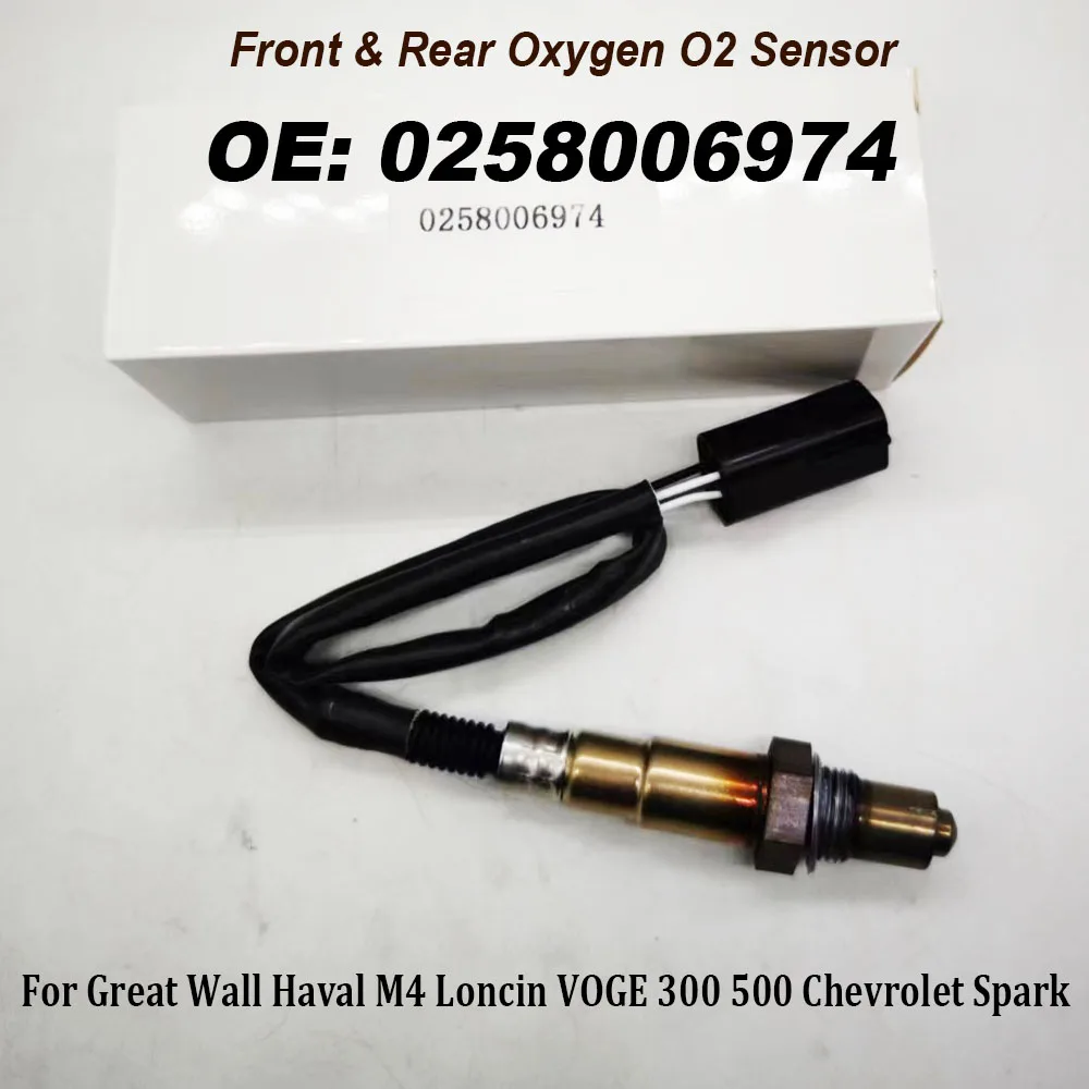 

NEW High Quality 0258006974 Front & Rear Oxygen O2 Sensor for Great Wall Haval M4 Loncin VOGE 300 500 Chevrolet Spark