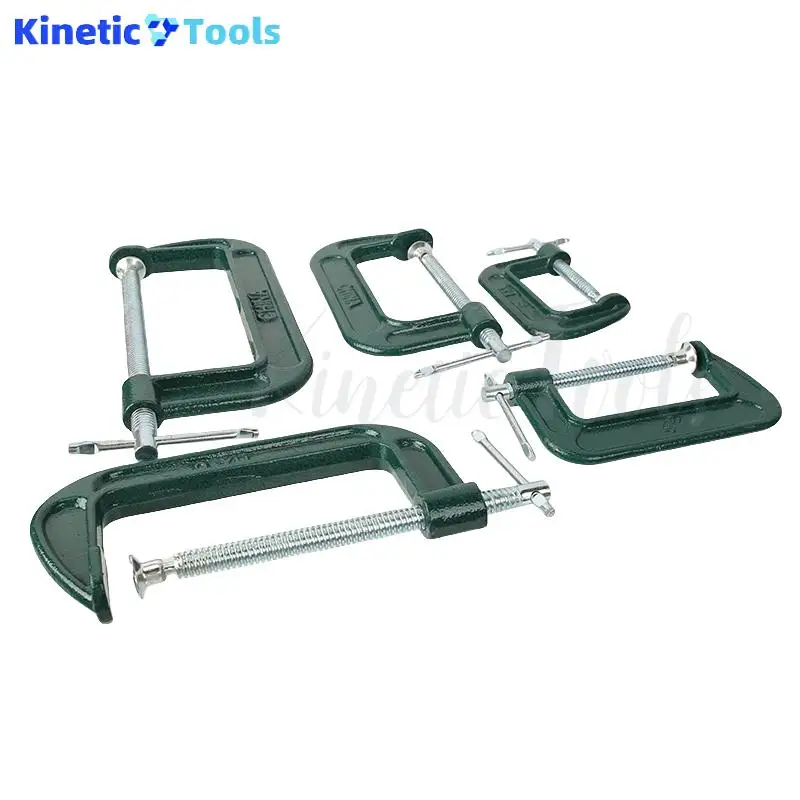 G-type klem Houtbewerkingsklem Armatuur Ijzeren klem Houtbewerkingsgereedschap Accessoire Groen Geschikt voor houtbewerkingsconstructie