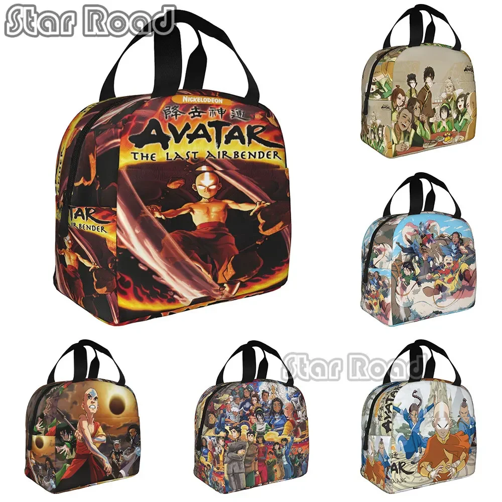 

Anime Avatar The Last Airbender Insulated Lunch Bag Boy Girl Thermal Cooler Tote Food Bags Portable Student School Lunch Bag