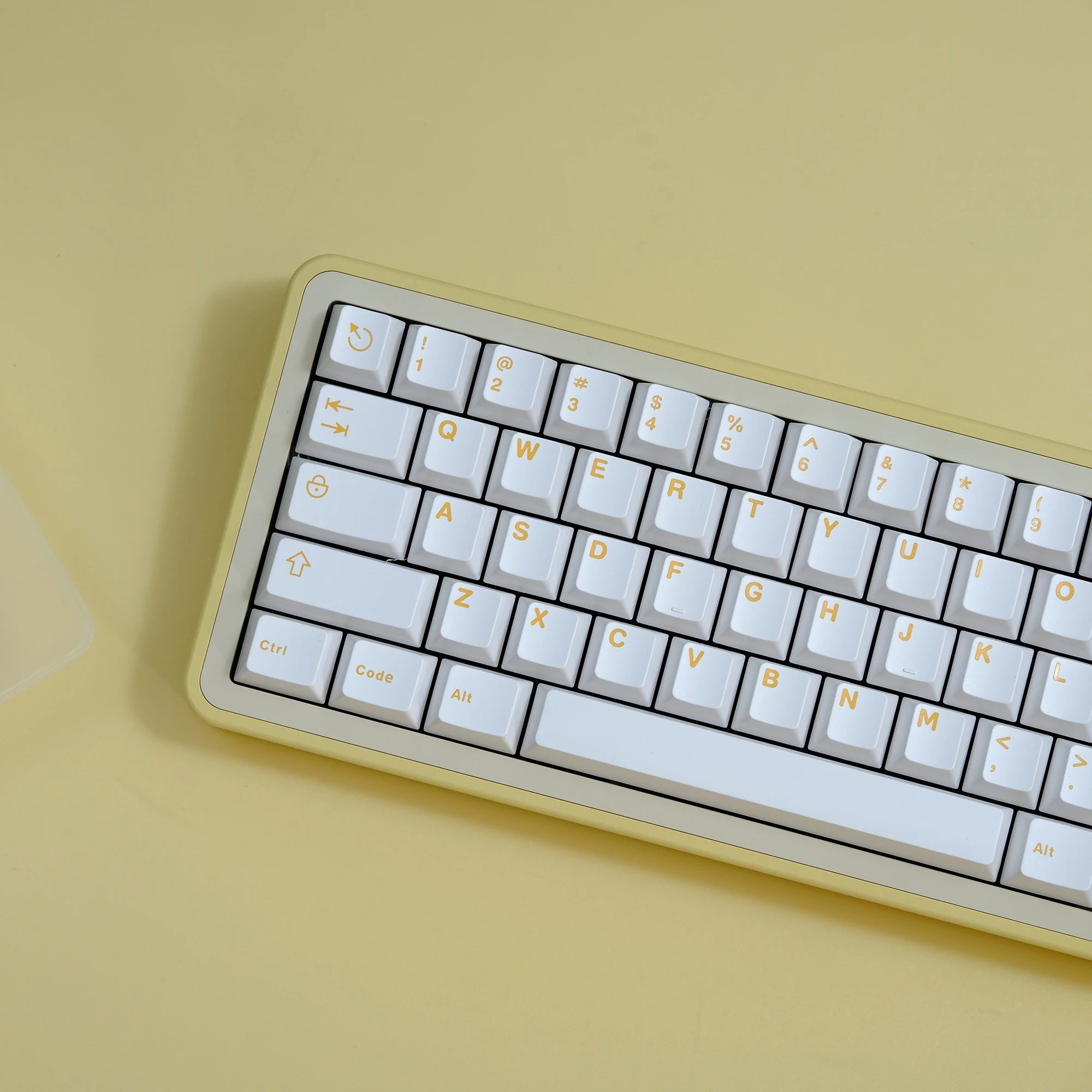 Branco amarelo 121 teclas cereja perfil keycaps duplo tiro abs keycaps para gateron cereja mx switches teclado gamer mecânico