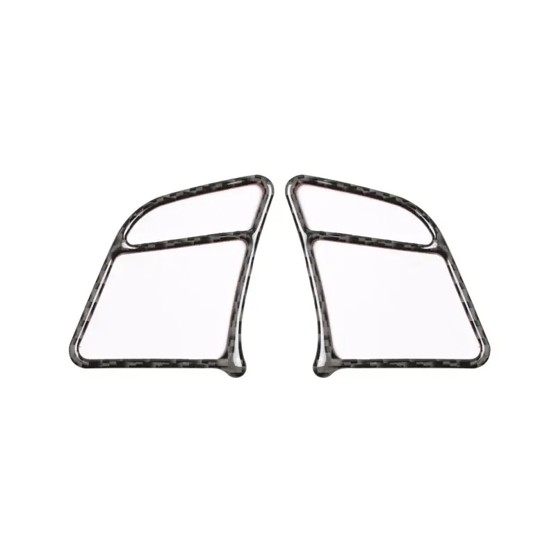 لمرسيدس W176 W204 W212 A B C E G M Class CLA CLS SL GL ألياف الكربون عجلة توجيه سيارة زر الكسوة ملصق الجسم الملحقات