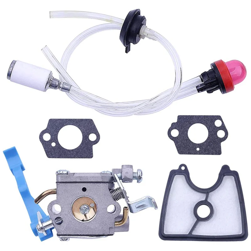 PZHI-6X Carburetor With Air Fuel Filter Line Tune For  125BX 125BVX Leaf Blower Parts For Zama C1Q-W37 581798001