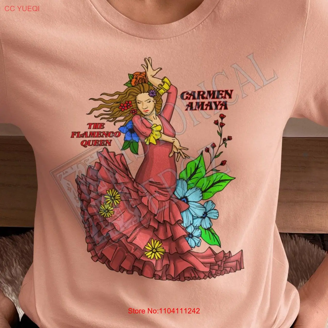 Carmen Amaya T shirt Iconic Spanish Dancer Flamenco Queen Clothing Dance Passionate Art Design long or short sleeves