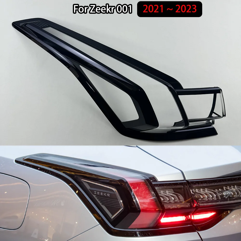 For Zeekr 001 2021 2022 2023 Rear Taillight Cover Taillamp Lamp Shell Transparent Lampshade Lens Plexiglass