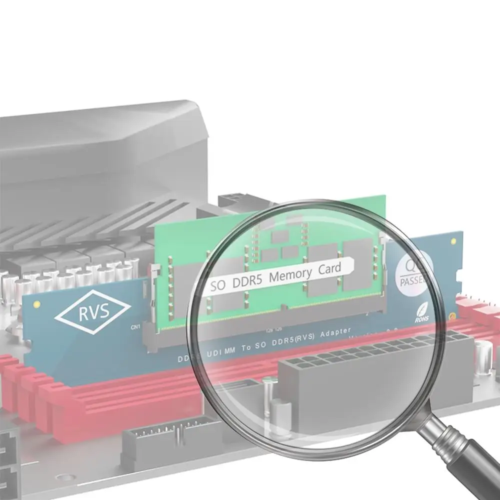 

Адаптер для ноутбуков SO DDR5 RAM на настольные компьютеры DDR5 U-DIMM с защитой от перегрузки по току, адаптер для памяти DDR5 для настольных компьютеров и ноутбуков