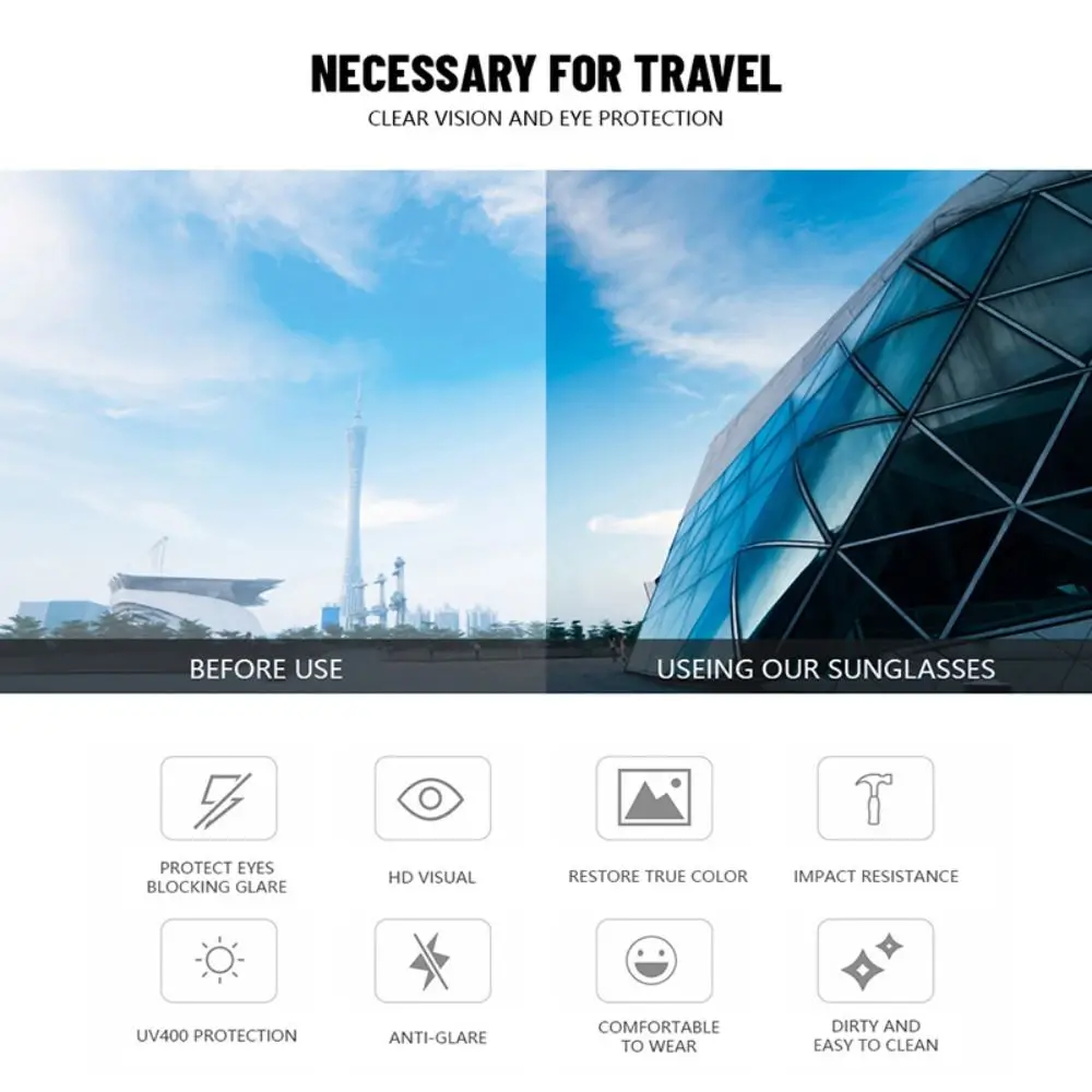 مصمم جديد مسدس نظارات شمسية إطار صغير فاخر ظلال الشمس نظارات ريترو السفر UV400 النظارات في الهواء الطلق