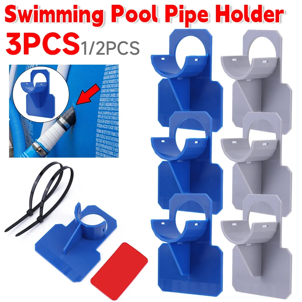

Swimming Pool Pipe Holder Mount Supports Pipe 30-38mm for Above Ground Water Hose Bracket with Cable Tie For Swimming Pool
