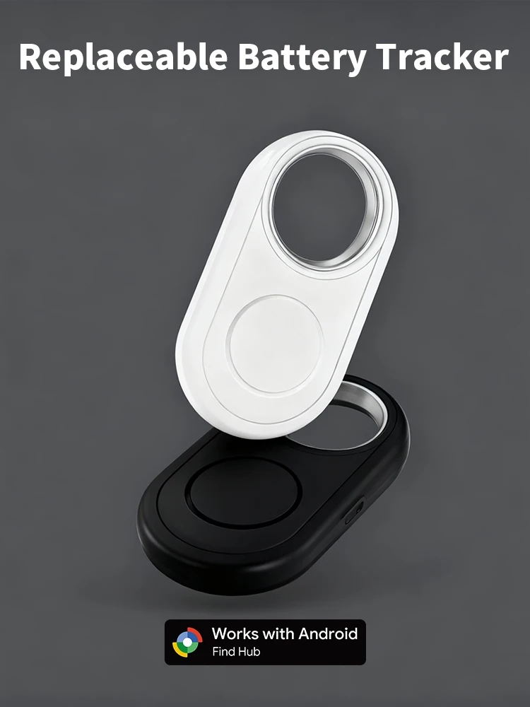 Google Find My Smart Tag Bluetooth Tracker Anti Lost Item Finder Locator for Android Keys Wallet Luggage Pet Replaceable Battery