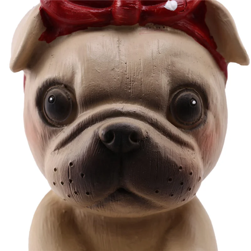 ABXF-3X Puppy Dog Glasses Holder Stand Eyeglass Retainers Sunglasses Display Cute Animal Design Gift (Pug)
