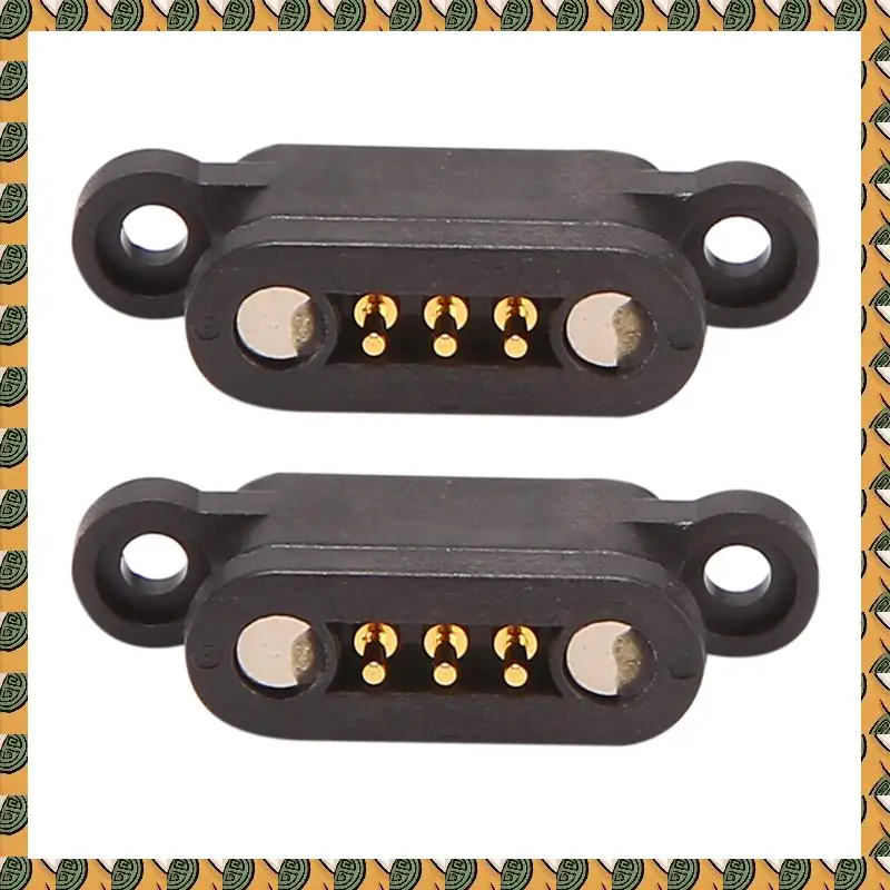 

A77I 50 Pairs Spring Loaded Magnetic Pogo Pin Connector 3 Positions Magnets Pitch 2.3MM Through Holes Male Female Probe