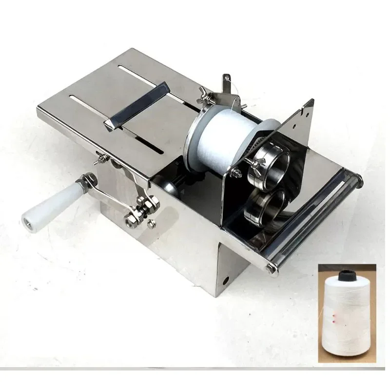 Hand Operated Sausage Tying Linking Machine Stainless Steel Manual Sausage Stringing Machine for Butcher Deli Shop