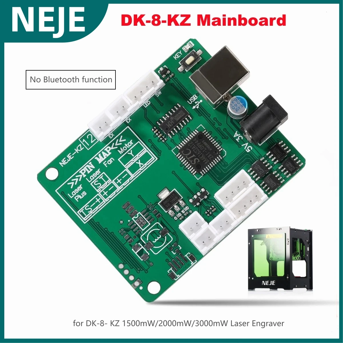 NEJE Laser Engraving Machine Motherboard,for DK-8- KZ 1500mW/2000mW/3000mW USB Laser Engraver Machine Mainboard Replacement