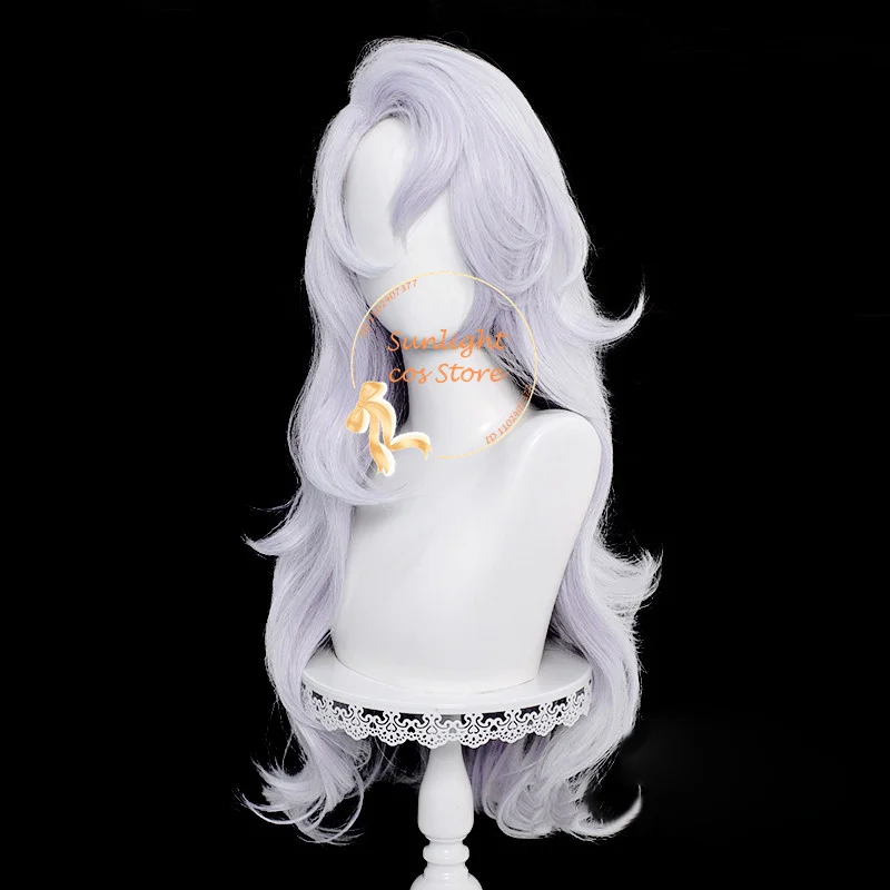 Anime Gojo Satoru Cosplay Wig 70cm Long Silver Purple Female Gojo Satoru Wigs Heat Resistant Synthetic Hair Halloween Party Wigs