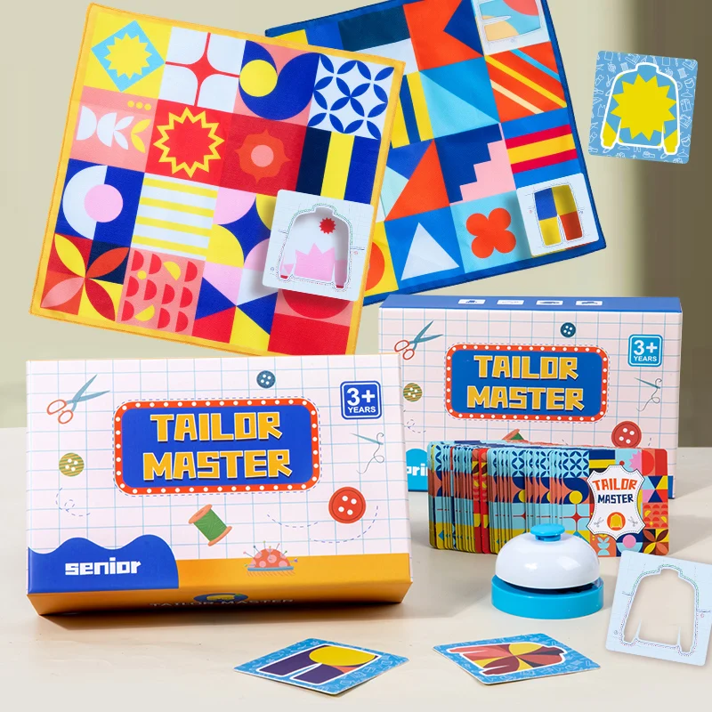 Children's Fabric Tailor Master Battle Game Montessori Thinking Training Puzzle Toy Color And Shape Matching Board Game