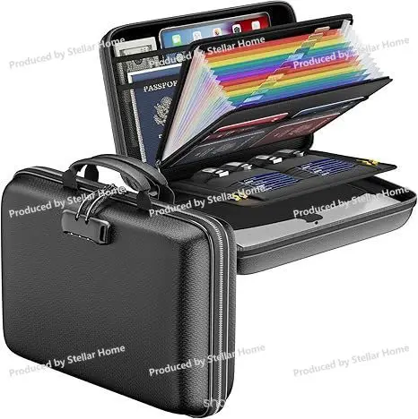 Fireproof Portable Document Bag Briefcase Waterproof Fireproof Information Documents Valuables