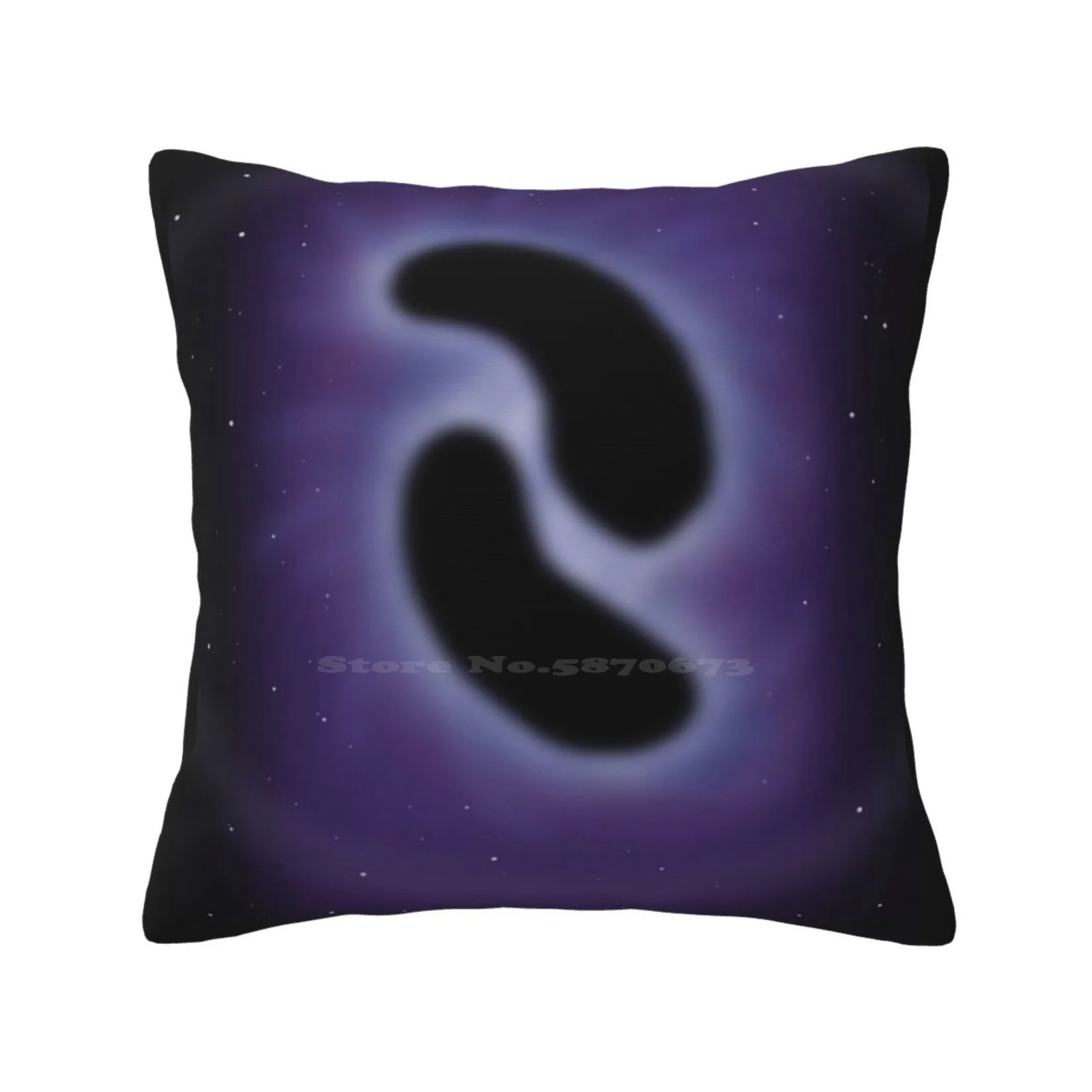 Colliding Black Holes Home Sofa Car Cushion Cover Pillowcase Black Hole Space Stars Universe Cosmic Cosmos Galaxy