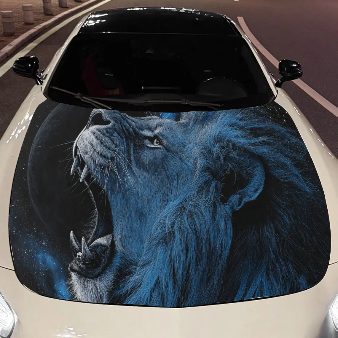 

Cool Lion print,car hood stickers,PVC waterproof Self adhesive car hood sticker,car hood decoration protection stickers,Auto Acc