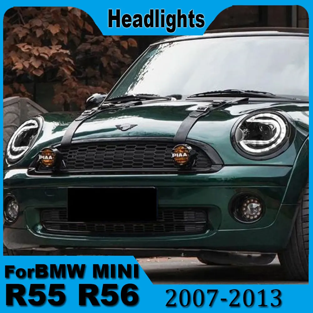 Headlights Assembly For BMW Mini R55 R56 2007-2013 DRL Headlamp LED Bi Xenon Bulb Fog Lights Auto Accessories Plug and play