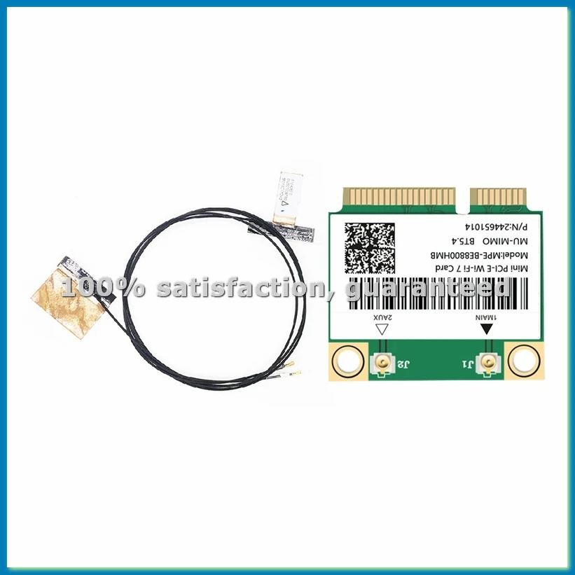 Mini-Pcie BE200 WIFI7 8774M Tri Band 2.4G/5G/6Ghz Wireless Network Wifi Card Adapter WiFi 7 Adapter for Win10/11-A69M