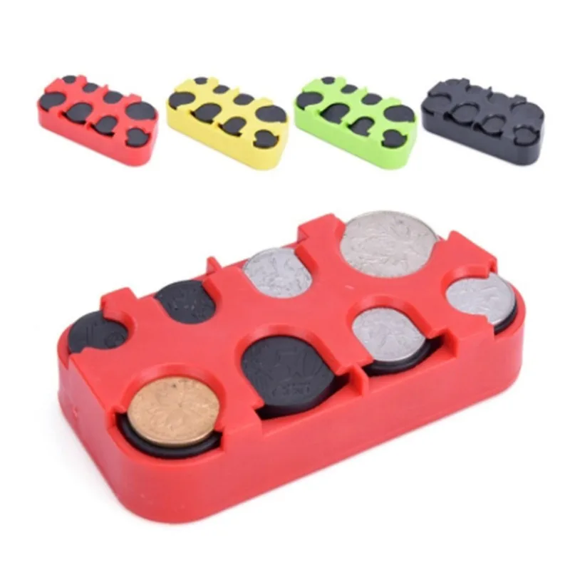 

Creative Car Coin Changer Kids Gift Wallet Plastic Purse Box Organizer Coin Dispenser Euro Coin Box Coin Pocket Cases Hot Sale