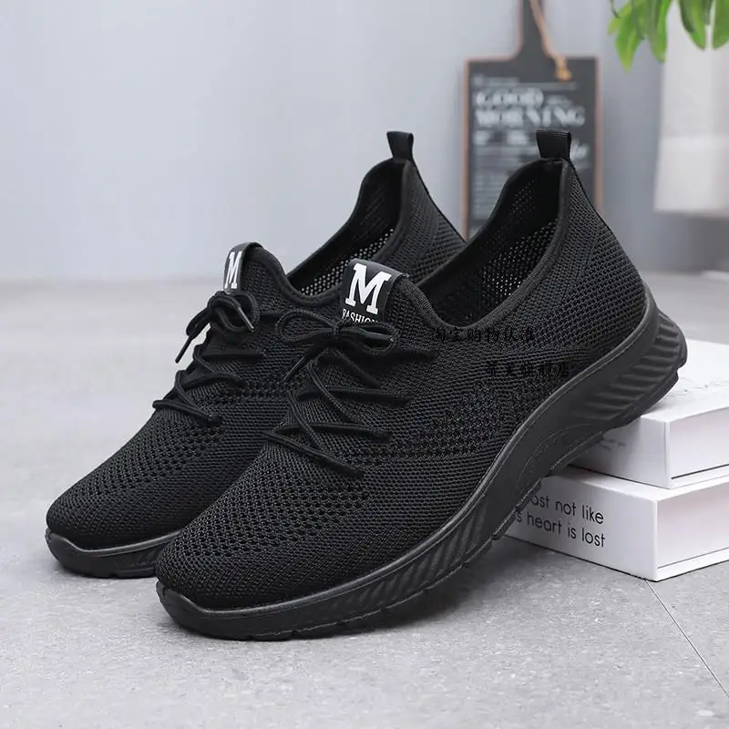 Beijing Men's Cloth Shoes Breathable Mesh Thin Sporty Dad Shoes Extra Large Size 45  47 48 Casual Shoes for Spring Autumn