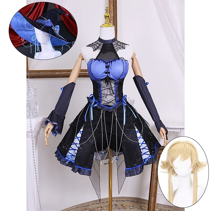 

game Genshin Impact Fanart Abyss Lumine Princess Cosplay Costume Exclusive Traveler evening dress Halloween Costumes lolita