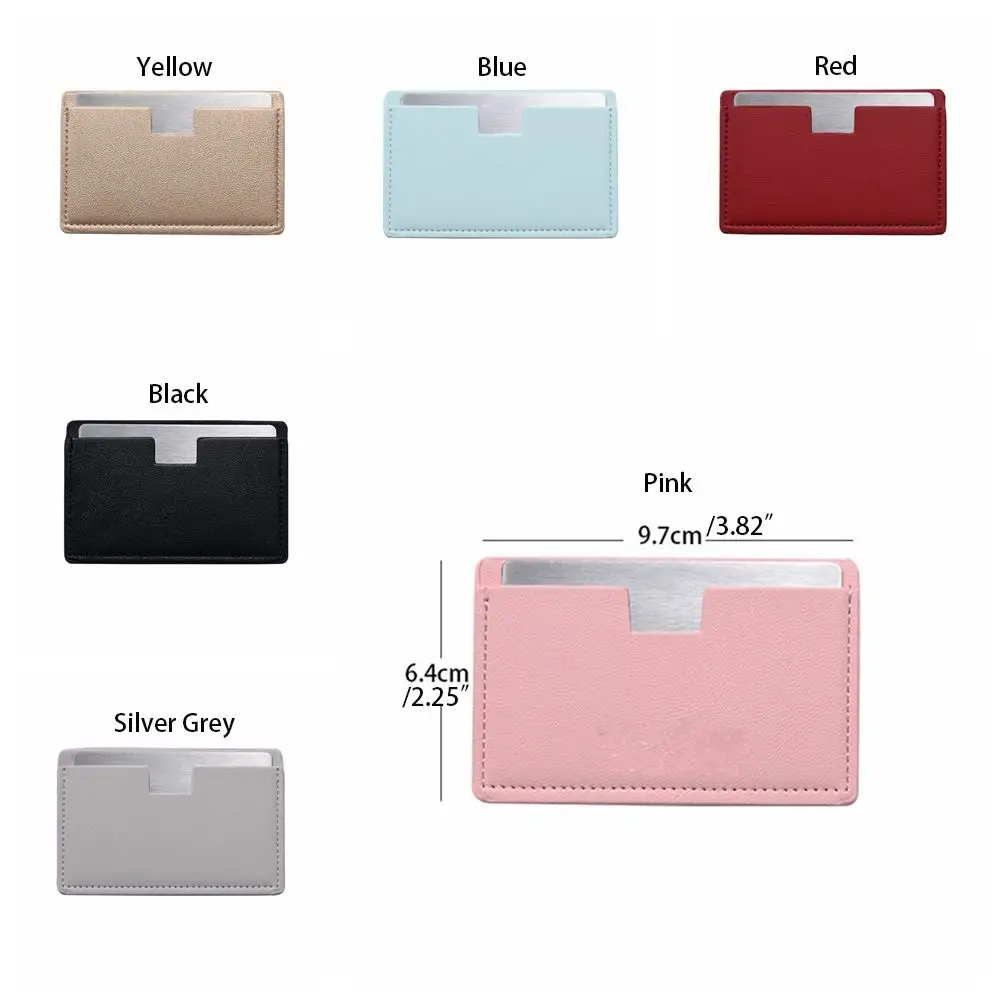 Unbreakabl Leather Square Mirror Dust-proof Frameless Design Handheld Beauty Mirror No Deformation Pocket Cosmetic Mirror