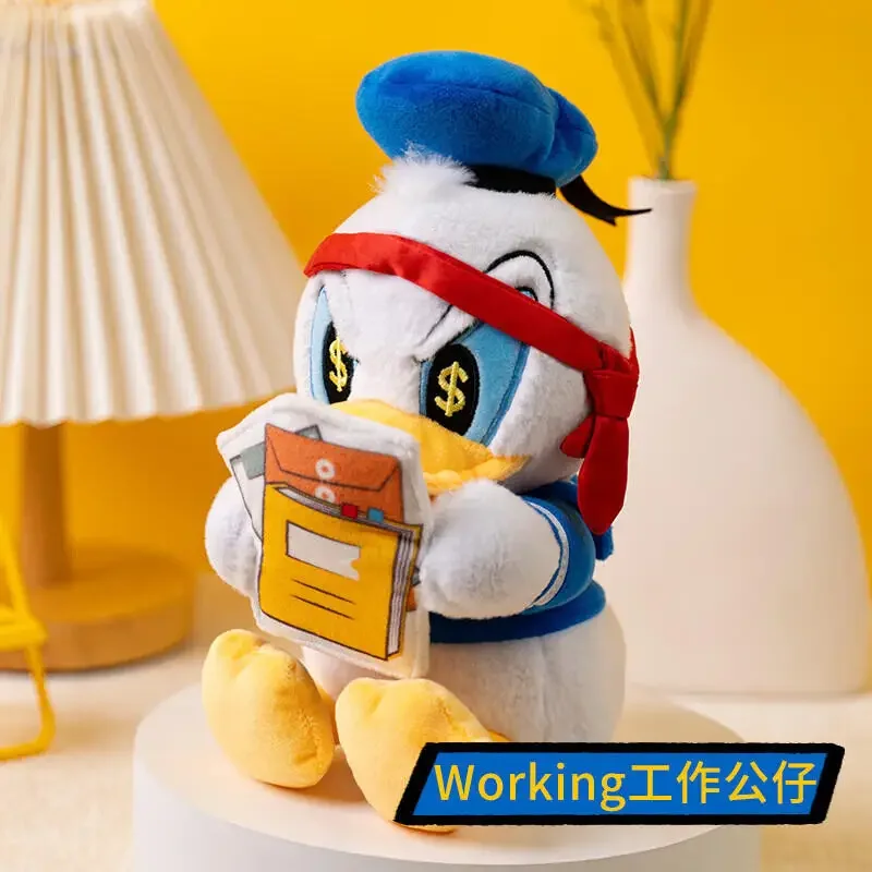 Disney Donald Duck Baumwollpuppe Junge und Mädchen Plüschtier Tägliche Aktivitätsserie Plüschpuppe Sofa Bett Dekoration Valentinstagsgeschenk