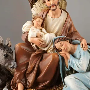 18cmh Weihnachten Statuettes Dekorationsstatue der Sagrada Family Statutes Scolers Festival Szenen Festival Geschenk Home Dekoration 6 Hauptverkaufsstatue Sagrada Familia - №4