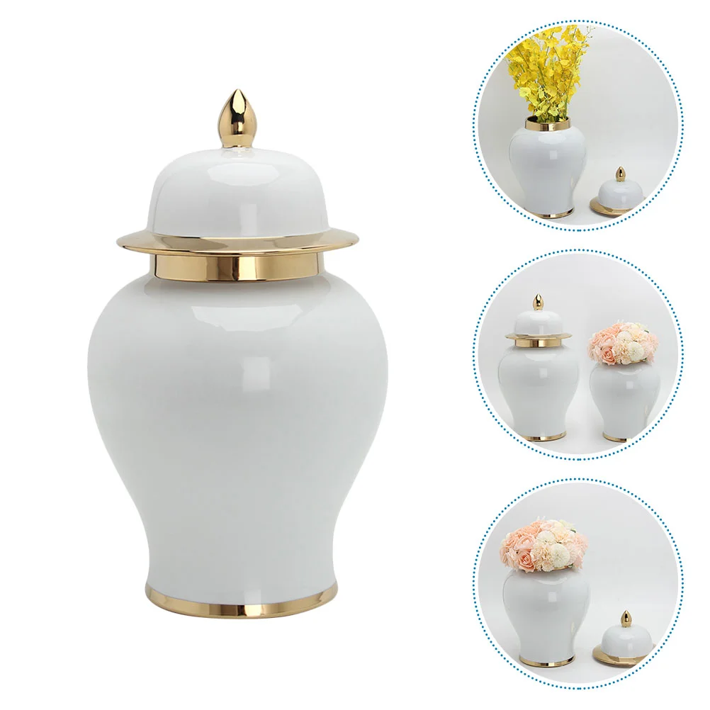 

White Ceramic Tea Tins Porcelain Airtight Loose Tea Container Tea Coffee Storage Jar