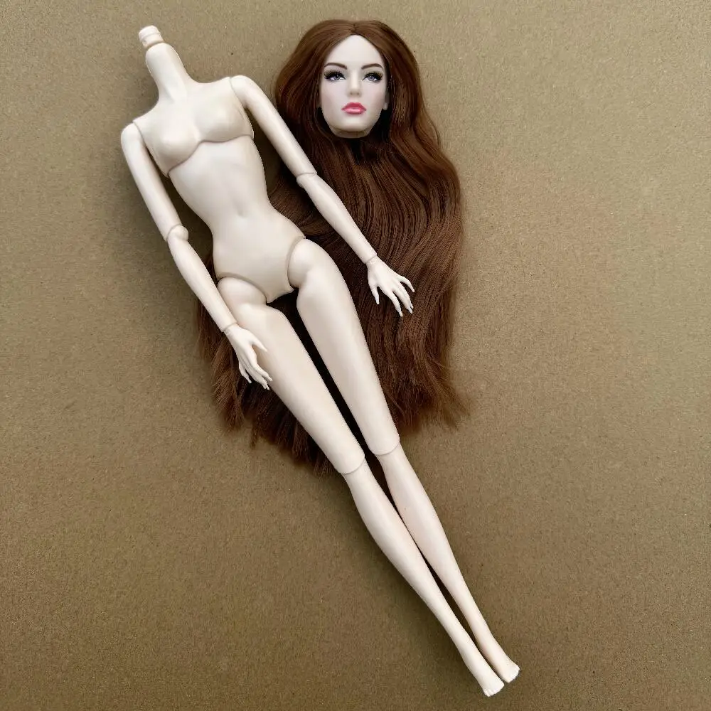 1/6 Maßstab Super-Modell-Puppe mit Gelenken, Beweglichem Körper, Weißer, Beiger, Braunem Hautton, Weibliche Modepuppe zum Spielen und Verschenken