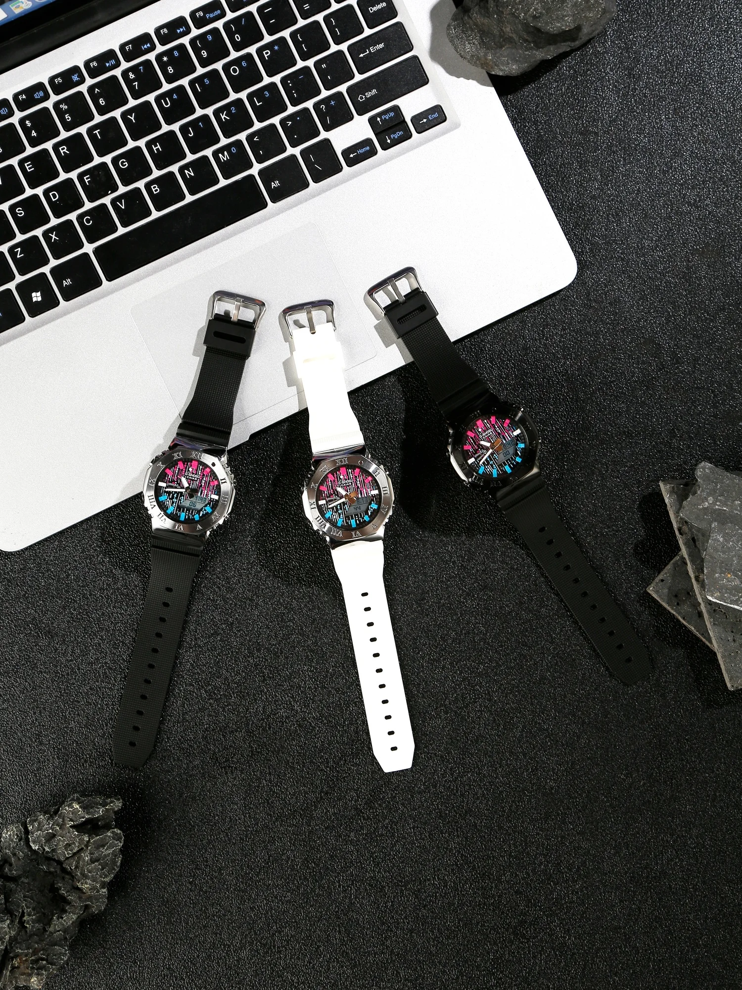 

Цифровые спортивные часы унисекс, светодиодный циферблат из сплава, полнофункциональные, мировое время, водонепроницаемые, противоударные, дубовые, серия GM