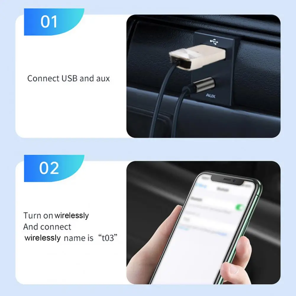 Audio Receiver Compact Size Wireless Bluetooth Receiver Adapter Universal Audio Music Dongle Usb Transmitter for Plug-and-play