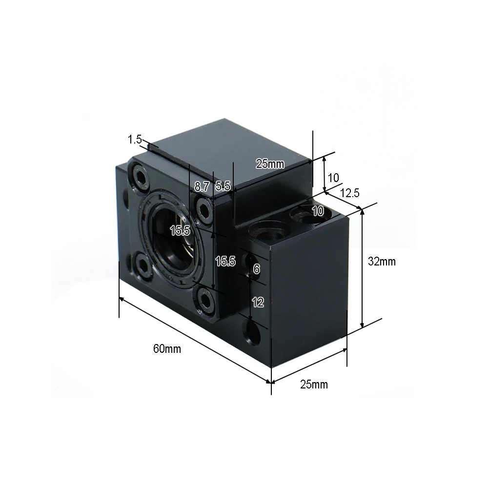 Novo 1 conjunto de suportes de extremidade de parafuso esférico BK + BF para SFU16 SFU20 SFU25 SFU32 SFU40 BKBF EKEF FKFF