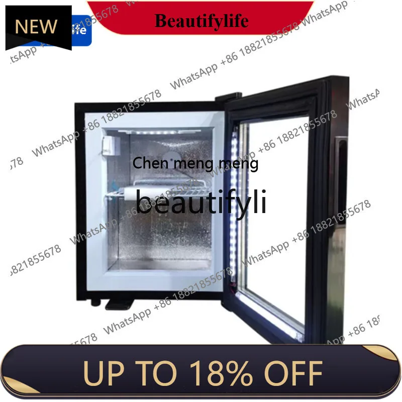 

a56 Single Door Compressor Refrigeration Glass Door Full Freezer Small Refrigerator for Home Use