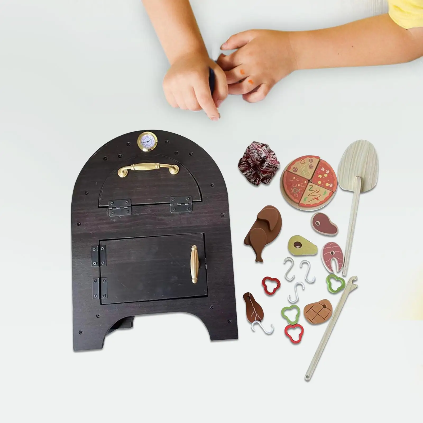 

Children Grill Play Kitchen Accessories Barbecue Grill Toy Children Toy Kitchen Toy for Cooking Kitchen BBQ Girls Kids