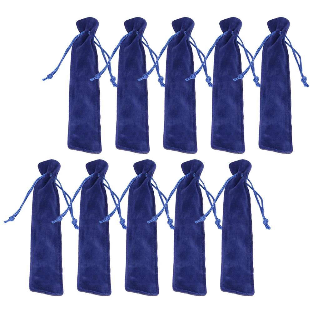 

20pcs Bag Drawstring Portable Single Pen Holder Pencil Storage Practical Pen Sleeve Gift Pouch For Fountain Pens