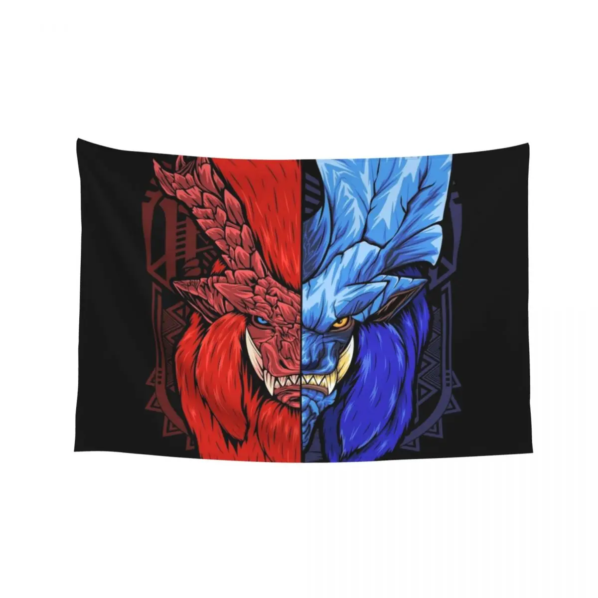 

Lunastra and Teostra MHW Tapestry Room Design Decoration Room Wall Decor Tapestry