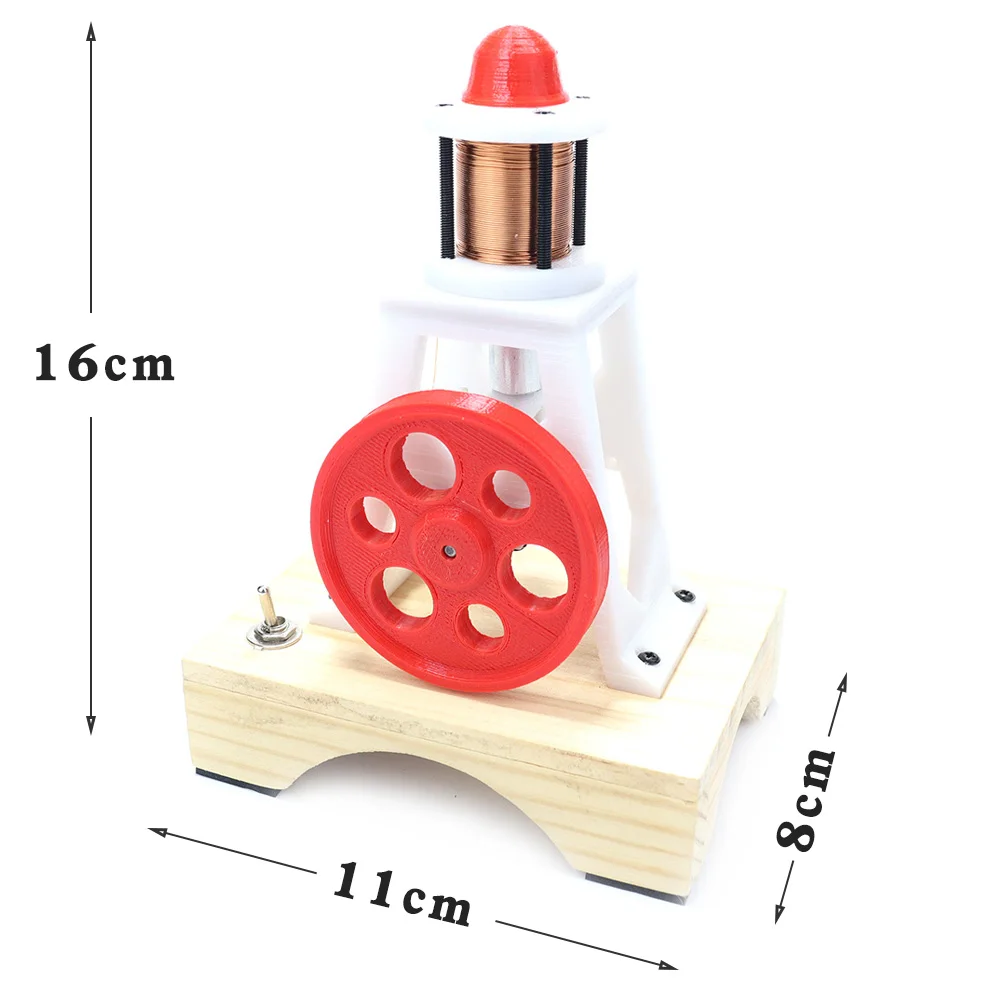 Modèle de moteur électromagnétique, moteur à Piston monocylindre, expérience électromagnétique, modèle de démonstration, produit fini