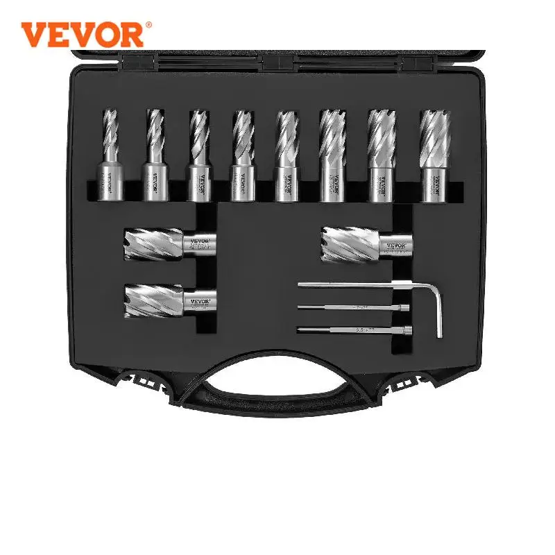 VEVOR Annular Cutter Set 6 pcs13 pcs Weldon Shank Mag Drill Bits 1