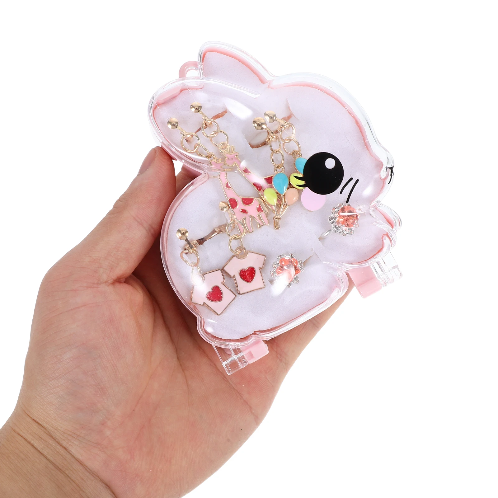 

4 Pairs Children Ear Clip Earrings Cute Giraffe Fairy Jewelry for Girls Teens Lightweight Comfortable Party Birthday Christmas