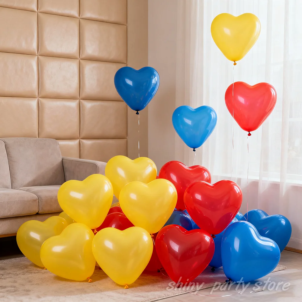 10/20/50 個 10 インチ ハート型バルーン ラブ ラテックス ヘリウムバルーン ベビー記念日 誕生日 結婚式 バレンタインデー 婚約