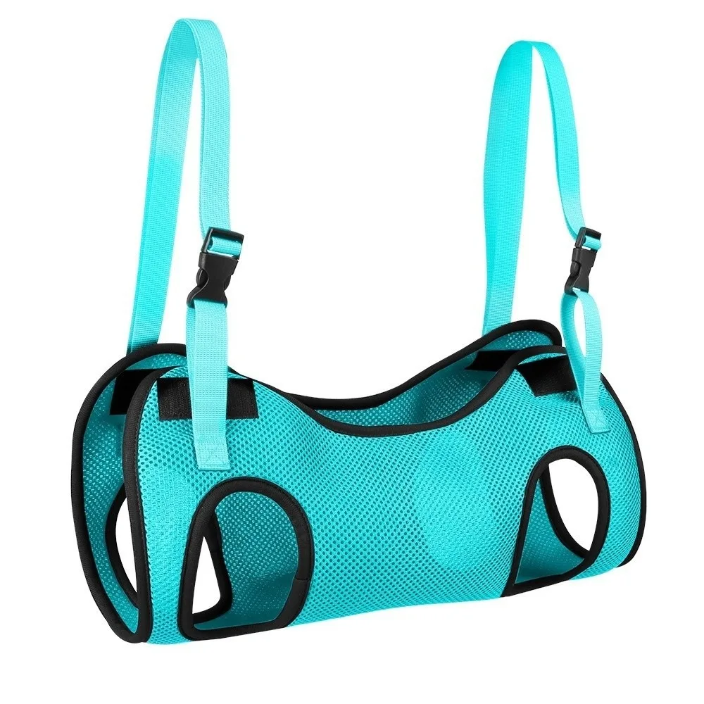 Adjustable Pet Beauty Hammock Elasticity Breathable Mesh Dog Trimming Restraint Bag Quick Drying Hanging Cat Bathing Bag