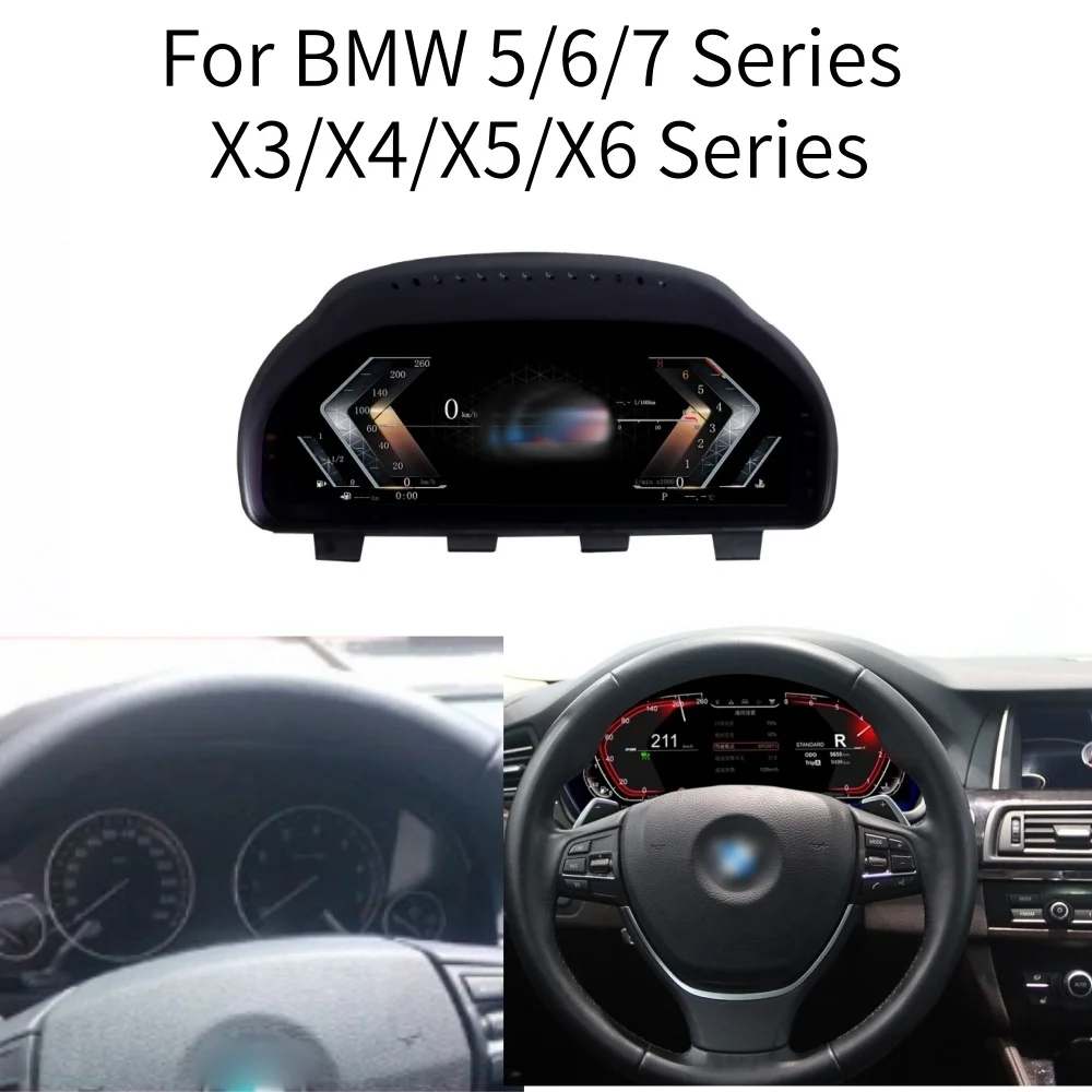 

LCD-экран Android для BMW 5/6/7 серии, X3/X4/X5/X6, цифровая приборная панель, виртуальный кокпит, панель приборов, инструментальная панель