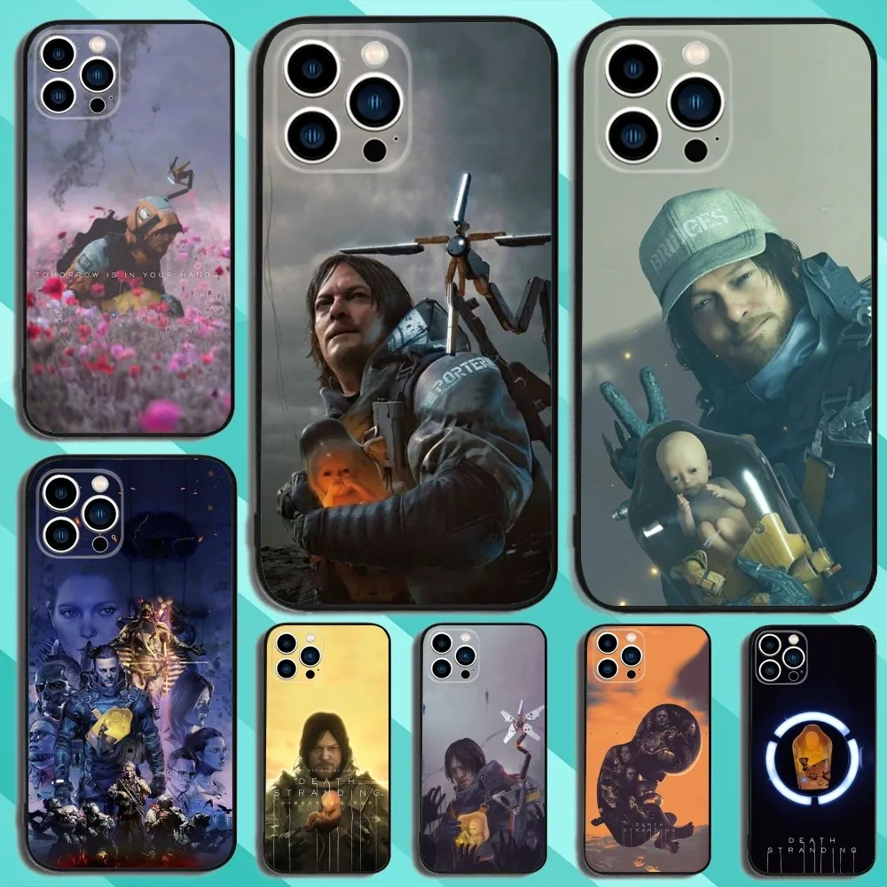 

Game Death S-Stranding Phone Case For iPhone 15,14,13,12,11,Plus,Pro Max,XS,X,XR,SE,Mini,8,7 Soft Silicone Black Cover