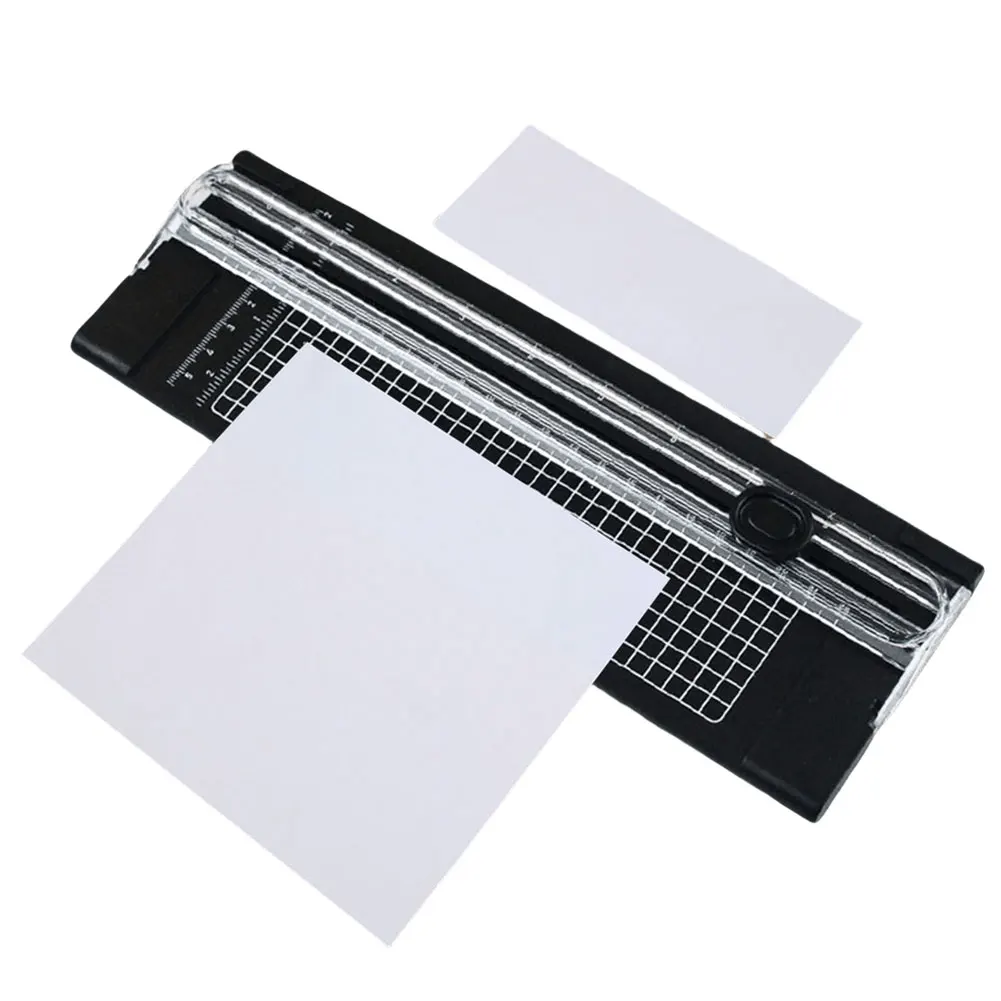 

Scrapbook Trimmer with Pull-out Ruler A4 Precision Paper Photo Cutters Guillotine Small A4 Paper Cutting Machine Office Supplies