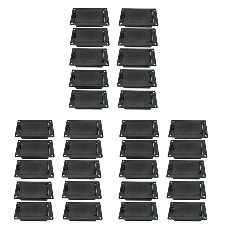 

A99I-30 шт. Коробка/держатель/кейс для 9-вольтовых батареек с зажимом для 9-вольтовой батареи, аксессуар для замены звукоснимателей гитары и бас-гитары