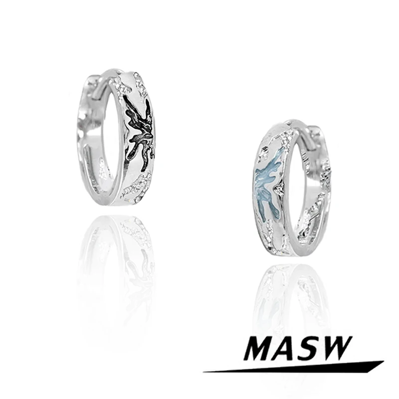 

MASW Original Design Delicate Style Fairy Butterfly Hoop Earrings For Women Female Gifts Modern Jewelry Accessories 2025 New