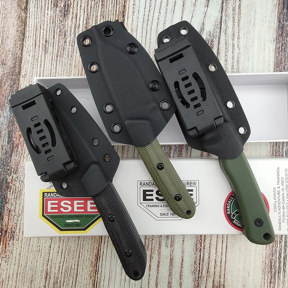 ESEE Outdoor Tragbares Mehrzweck-Messer mit Feststehender D2-Klinge und Kydex-Scheide für Dschungel-Erkundung, Camping und Angeln – Detail 5