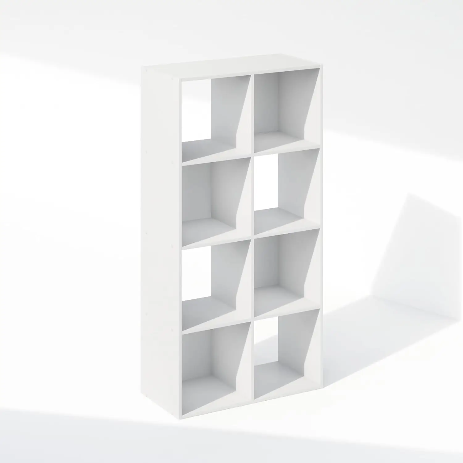 

Шкаф для хранения Pelli Cubic, книжный шкаф, книжная полка, 8 кубов, белый